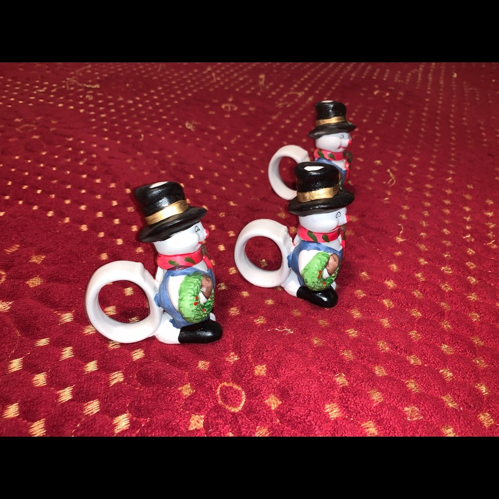 Snowmen Napkin Rings - Picture 2 of 2